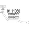 MTS 01.11060 Exhaust Pipe